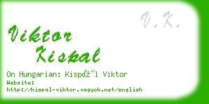 viktor kispal business card